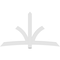 Ekena Millwork Davenport Architectural Grade PVC Gable Bracket, 96"W x 56"H x 2"D x 6"F, 14/12 Pitch GBP096X56X0206DAV00 - alternate 5